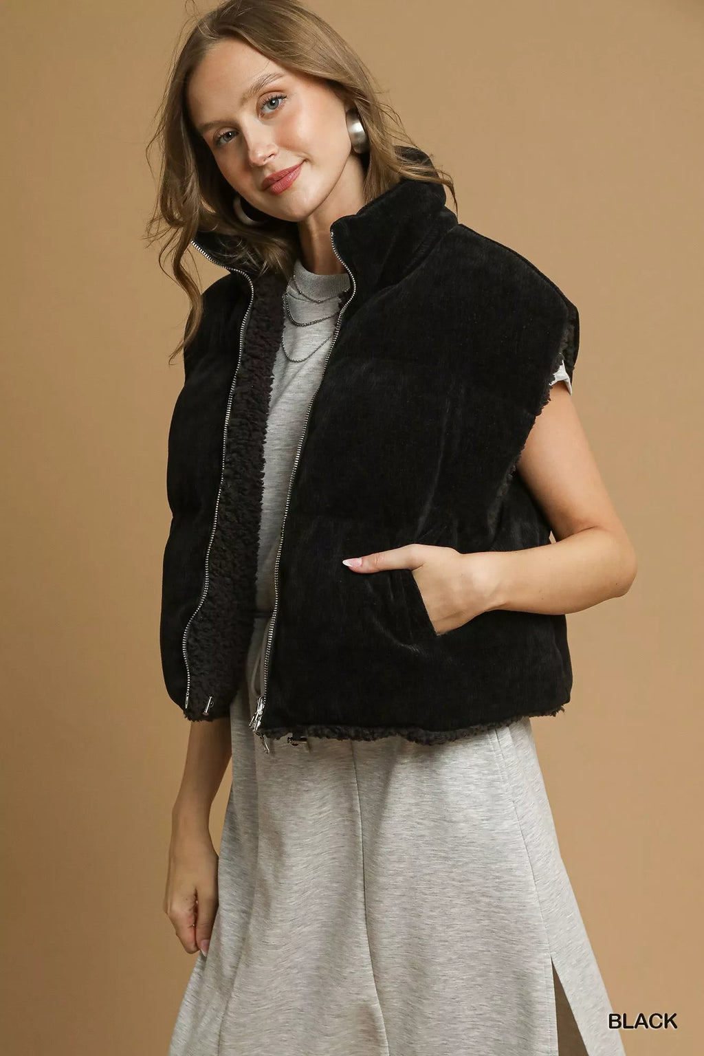 Margaret Sherpa Lined Vest