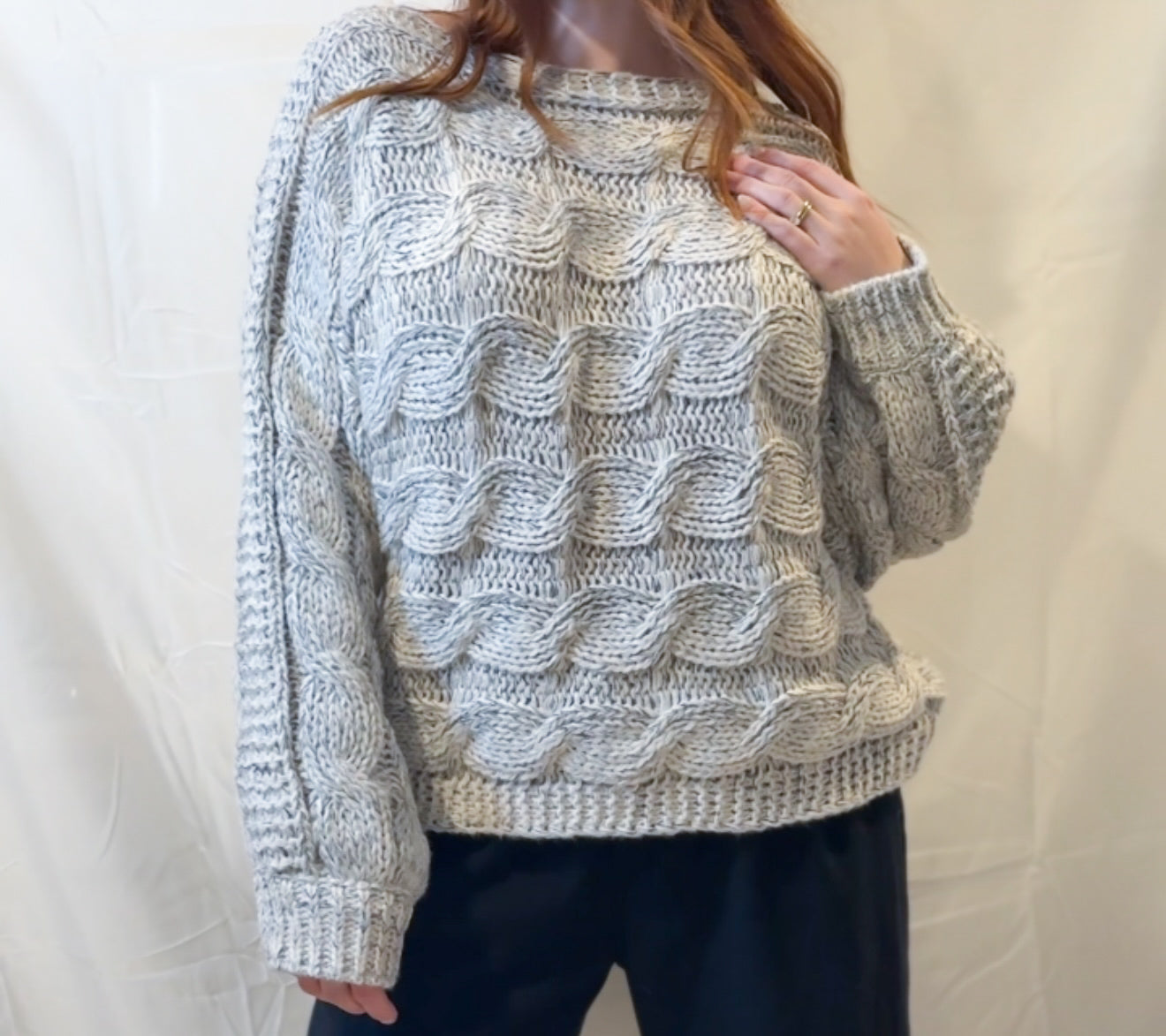 Alpine Cable Knit Sweater