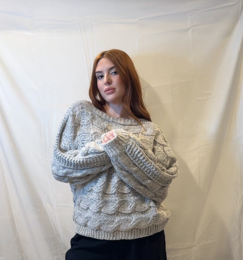 Alpine Cable Knit Sweater