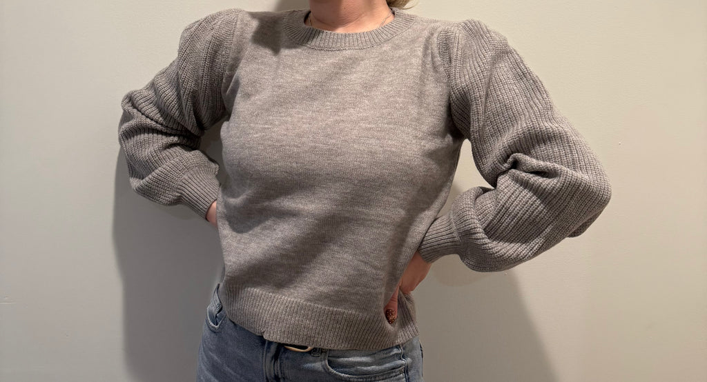 The Essential Ribbed Sleeve Sweater
