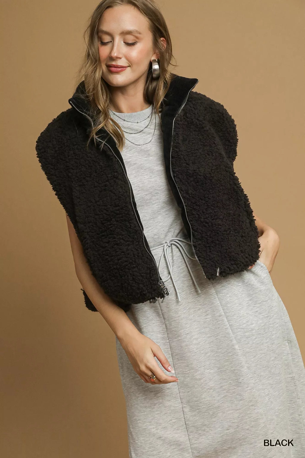 Margaret Sherpa Lined Vest